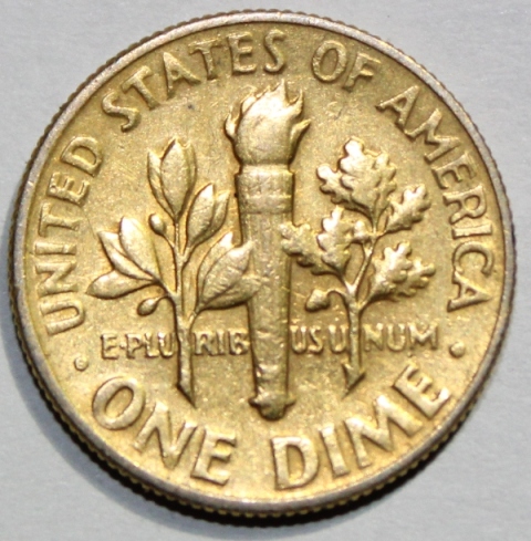 1965-Gold-Colored-Dime